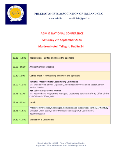 2024 PAI AGM and National Conference Agenda